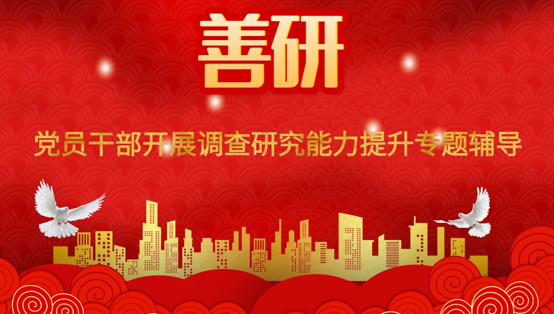 善研-黨員干部開展調(diào)查研究能力提升專題輔導(dǎo)